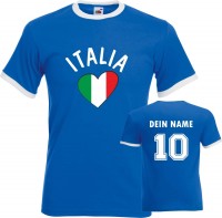 Fan-Shirt "Italy Love" mit Deinem Namen und Nummer Fan-Shirt "Italy Love" mit Deinem Namen und Nummer