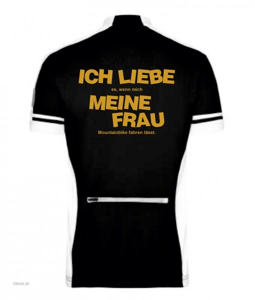 Men's Bike-T Half Zip "Ich liebe meine Frau" JN452IF