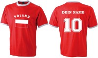 Flag-Shirt POLEN mit individuellem Rückendruck Flag-Shirt POLEN mit individuellem Rückendruck