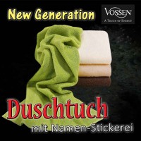Vossen New Generation Duschtuch mit Text-Stickerei Vossen New Generation Duschtuch mit Text-Stickerei