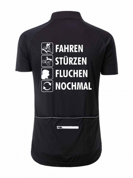 Herren Radshirt "Fahren-Stürzen-Fluchen-Nochmal" JN514FL