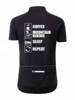 Herren Radshirt "Coffee-Mountainbike-Sleep-Repeat" JN514CR Herren Radshirt "Coffee-Mountainbike-Sleep-Repeat" JN514CR