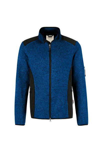 HAKRO Strickfleece-Jacke Dawson 836 mit Textstickerei