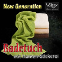 Vossen New Generation Badetuch mit Text-Stickerei Vossen New Generation Badetuch mit Text-Stickerei