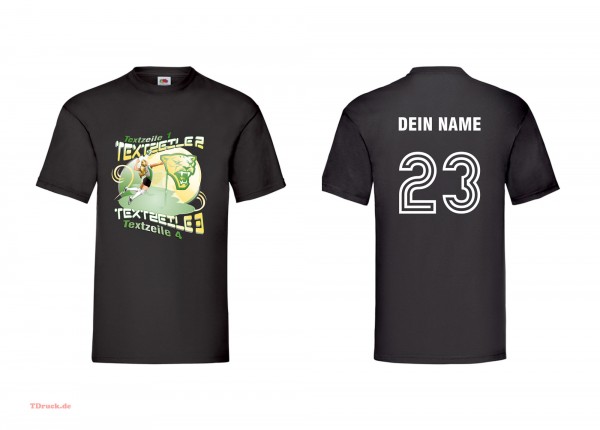 Meistershirt Volleyball Multicolor Unisex mit beidseitigem Druck