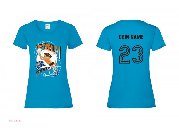 Meistershirt Volleyball Multicolor für Damenteams mit beidseitigem Druck Meistershirt Volleyball Multicolor für Damenteams mit beidseitigem Druck