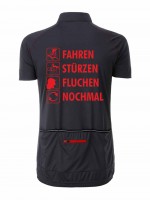 Herren Rad-Trikot Fullzip "Fahren-Stürzen-Fluchen-Nochmal" JN516FL Herren Rad-Trikot Fullzip "Fahren-Stürzen-Fluchen-Nochmal" JN516FL