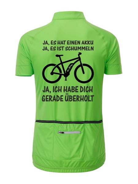 Herren Radshirt "Ja es hat einen Akku" JN514JA Herren Radshirt "Ja es hat einen Akku" JN514JA