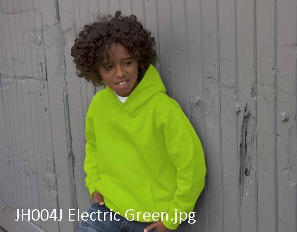 Just Hoods Kids Electric Hoodie JH004 mit Druck