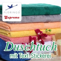 Floringo Supreme Badetuch mit Text-Stickerei Floringo Supreme Badetuch mit Text-Stickerei