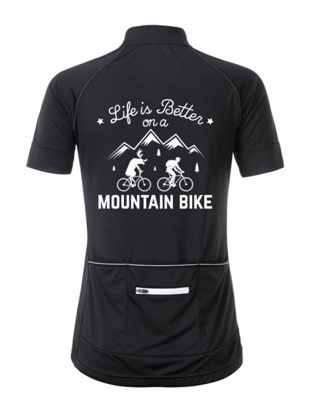 Damen Radshirt "Life is better on a Mountainbike" JN513LB