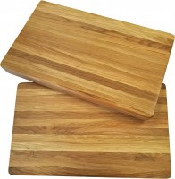 Massiver Hackblock aus Eiche inklusive individueller Lasergravur Massiver Hackblock aus Eiche inklusive individueller Lasergravur