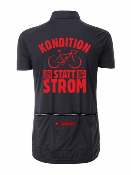 Herren Radshirt "Kondition statt Strom" JN514KS Herren Radshirt "Kondition statt Strom" JN514KS