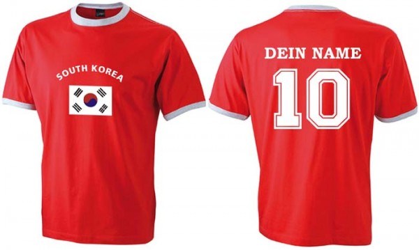 Flag-Shirt SÜD-KOREA mit individuellem Rückendruck