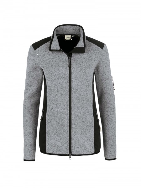 HAKRO Damen-Strickfleece-Jacke Churchill 236 mit Textstickerei