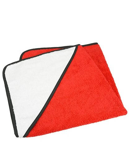 A&R Baby-Kapuzentuch "Farm" mit Tiermotiv und individuellem Namen bestickt