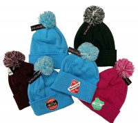 Beechfield Snowstar Beanie B450 mit zweifarbiger Bommel und Logostickerei Beechfield Snowstar Beanie B450 mit zweifarbiger Bommel und Logostickerei