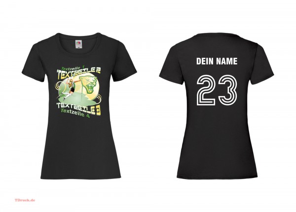 Meistershirt Volleyball Multicolor für Damenteams mit beidseitigem Druck
