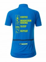Damen Radshirt "Coffee-Mountainbike-Sleep-Repeat" JN513CR Damen Radshirt "Coffee-Mountainbike-Sleep-Repeat" JN513CR