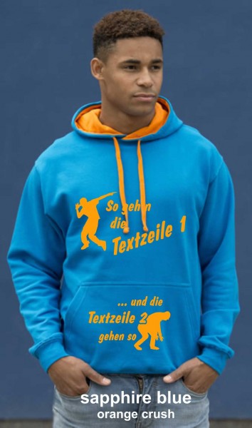 Contrast-Hoodie JH003 SO GEHEN WIR Contrast-Hoodie JH003 SO GEHEN WIR